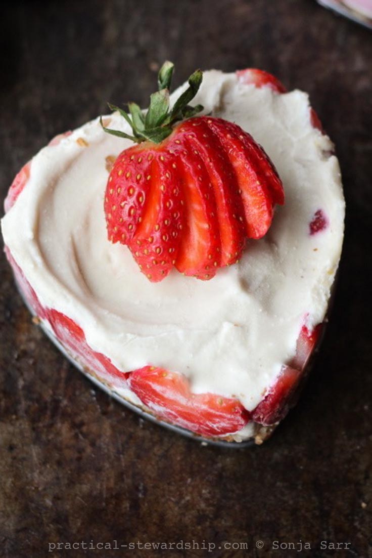 No Bake Strawberry Cream Pie - Practical Stewardship