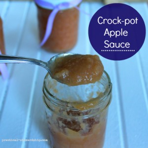 Crock-pot Apple Sauce in a Mason Jar