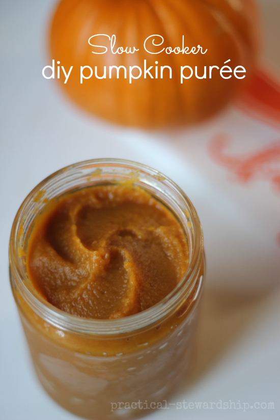 DIY Slow Cooker Pumpkin Puree