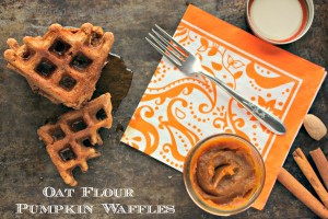 Oat Flour Pumpkin Waffles, G-F, D-F