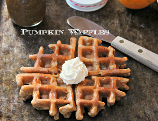 Oat Flour Pumpkin Waffles with Pumpkin Butter, GF, DF