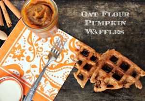 Oat Flour Pumpkin Waffles with Pumpkin Butter, GF, DF