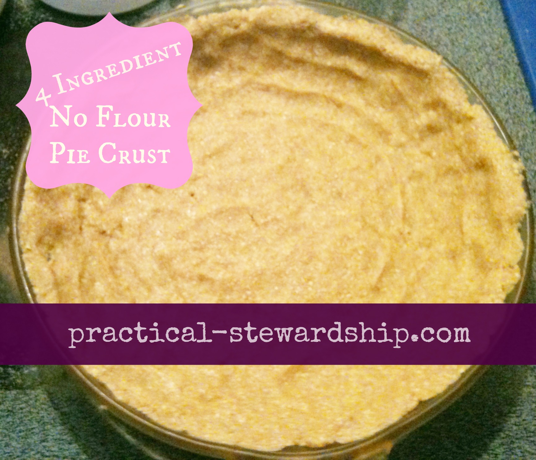 4 Ingredient Pie Crust practical stewardship com Practical Stewardship