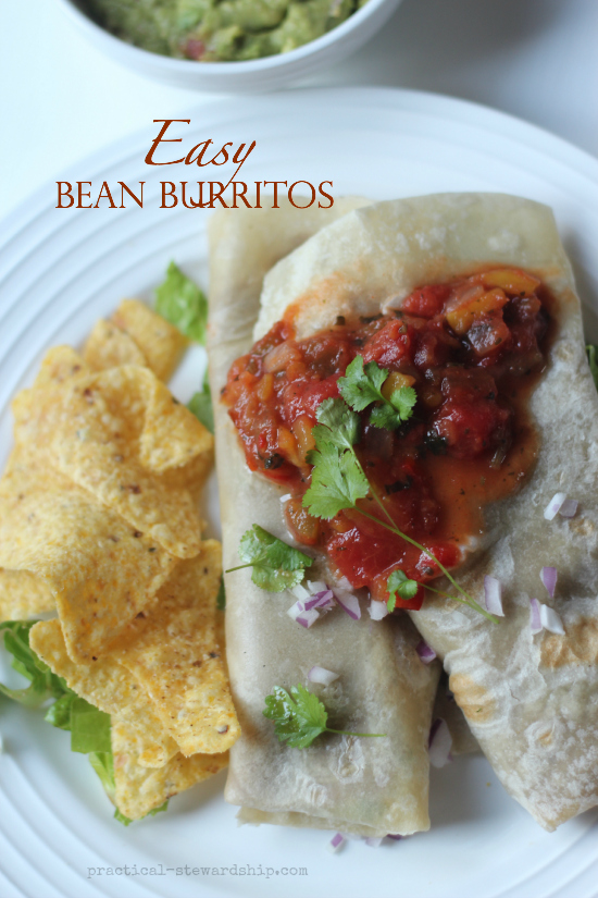 Easy Bean Burritos Recipe