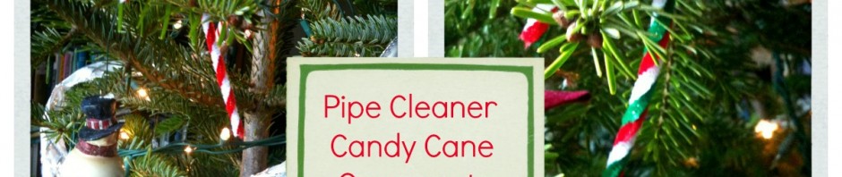 Pipe Cleaner Candy Cane Ornaments