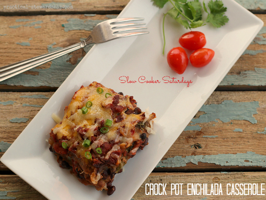 Slow Cooker Enchilada Casserole - I Heart Vegetables