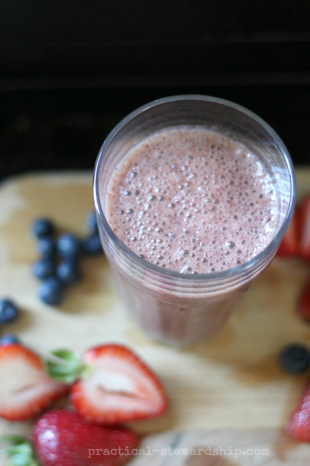 Blueberry Strawberry Smoothie