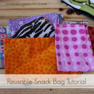 Reusable Snack Bag Tutorial Repurposed