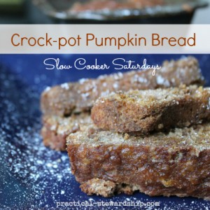 Slow Cooker Pumpkin Bread Sliced