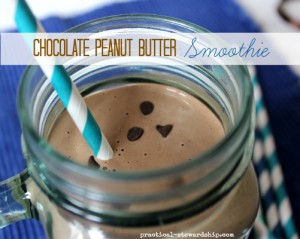 Vegan Chocolate Peanut Butter Smoothie