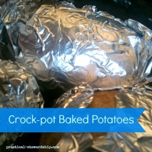 Crock-pot Baked Potatoes
