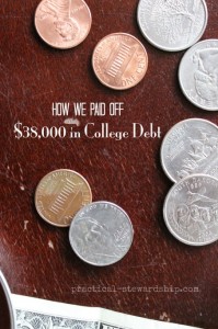 How We Paid Off $38,000 in College Debt