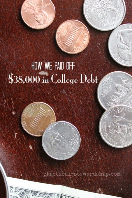 How We Paid Off $38,000 in College Debt