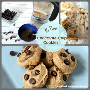 No Flour Chocolate Chip Blender Cookies, Grain-Free, Gluten-Free
