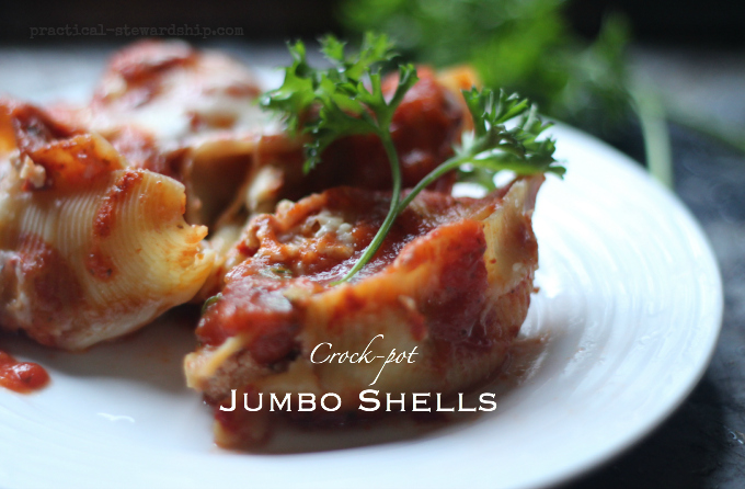 Crock-pot Jumbo Shells