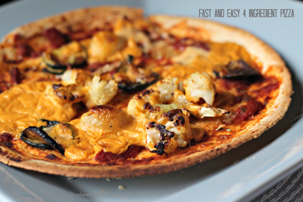 Fast and Easy 4 Ingredient Pizza