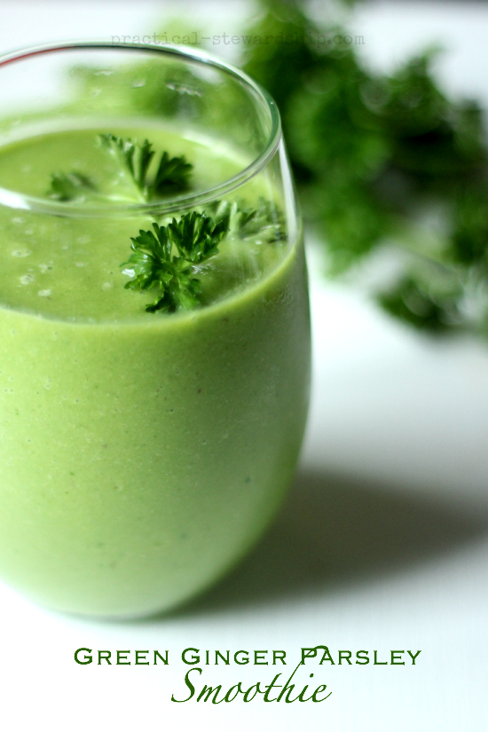 Green Ginger Parsley Smoothie