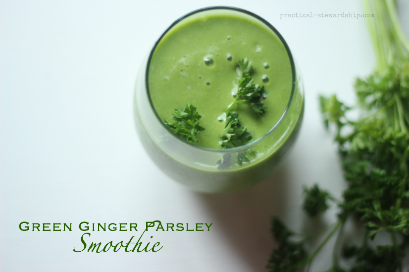 Green Ginger Parsley Smoothie