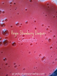Virgin Strawberry Daiquiri Smoothie @ practical-stewardship.com