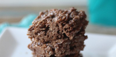 3 INGREDIENT CHOCOLATE CRISPY TREATS