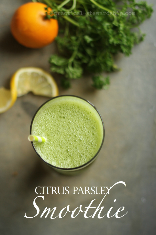 Citrus Parsley Smoothie with a Twist