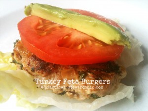 Turkey Feta Burgers