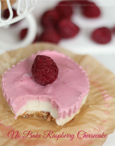 Raw Raspberry Cheesecake