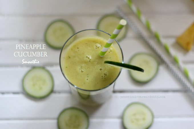 Pineapple Cucumber Smoothie 