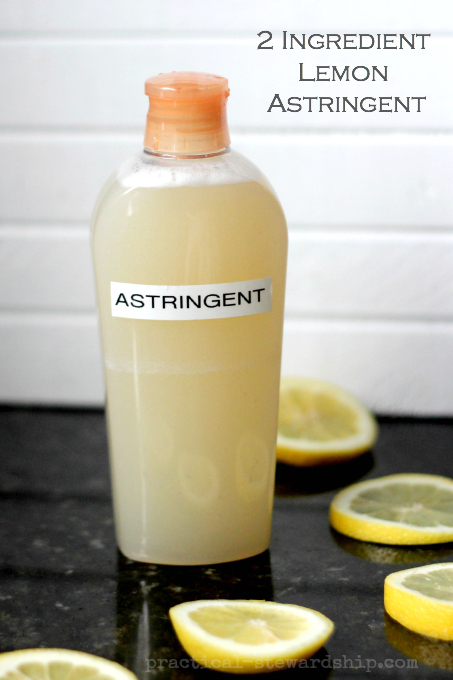 2 Ingredient Lemon Astringent