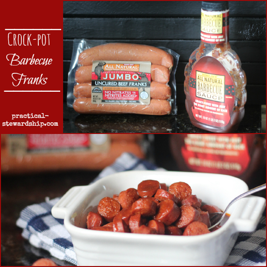 Crock-pot Barbecue Franks Collage