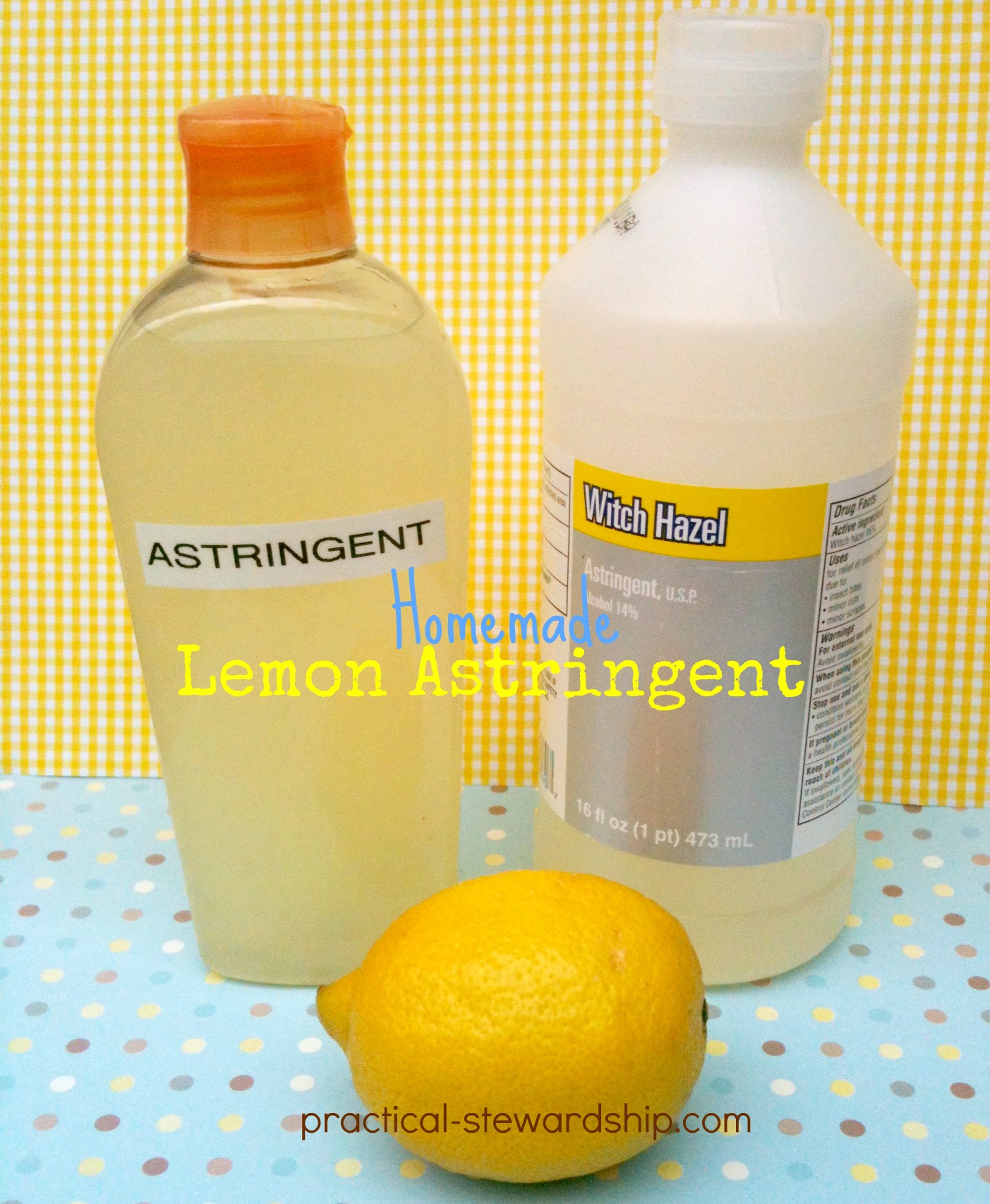 Homemade Lemon Astringent