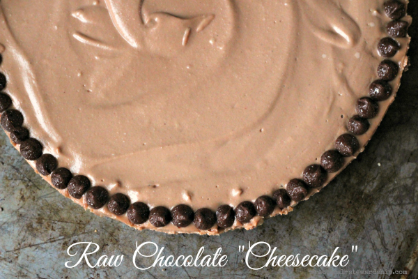 Raw Chocolate Cheesecake, Vegan