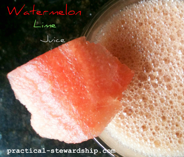 Wassermelonen-Limettensaft