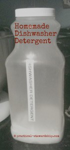 Homemade Dishwasher Detergent