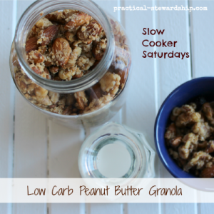 Low Carb Peanut Butter Granola in the Crock-pot