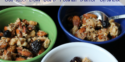 Oat-less Low Carb Peanut Butter Granola in the Crock-pot