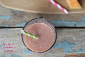 Raspberry Cantaloupe Smoothie