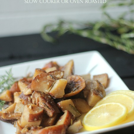 Rosemary Lemon Roasted Red Potatoes Slow Cooker or Oven Roasted