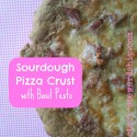 Basil Pesto with Sourdough Pizza Crust