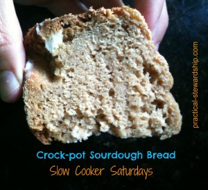 Crock-pot Sourdough Bread Slice