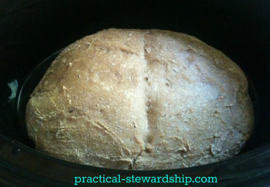 Finished Crock-pot Bread