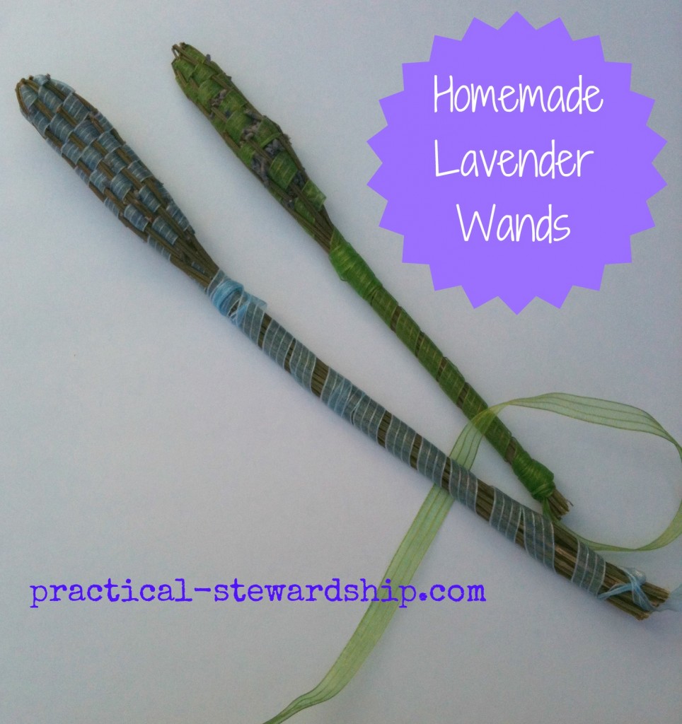 Homemade Lavender Wands