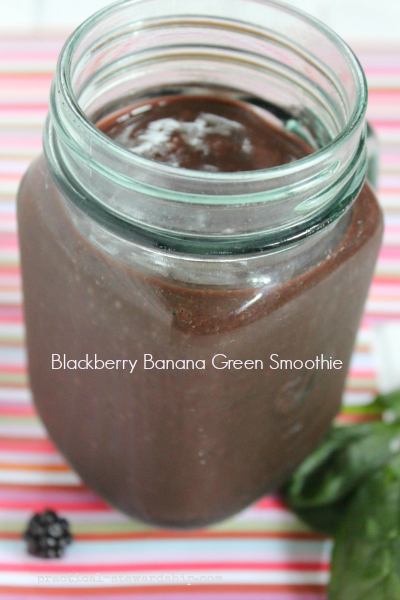 Blackberry Green Banana Smoothie