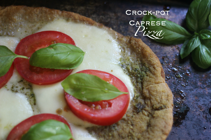 Crock-pot Caprese Pizza