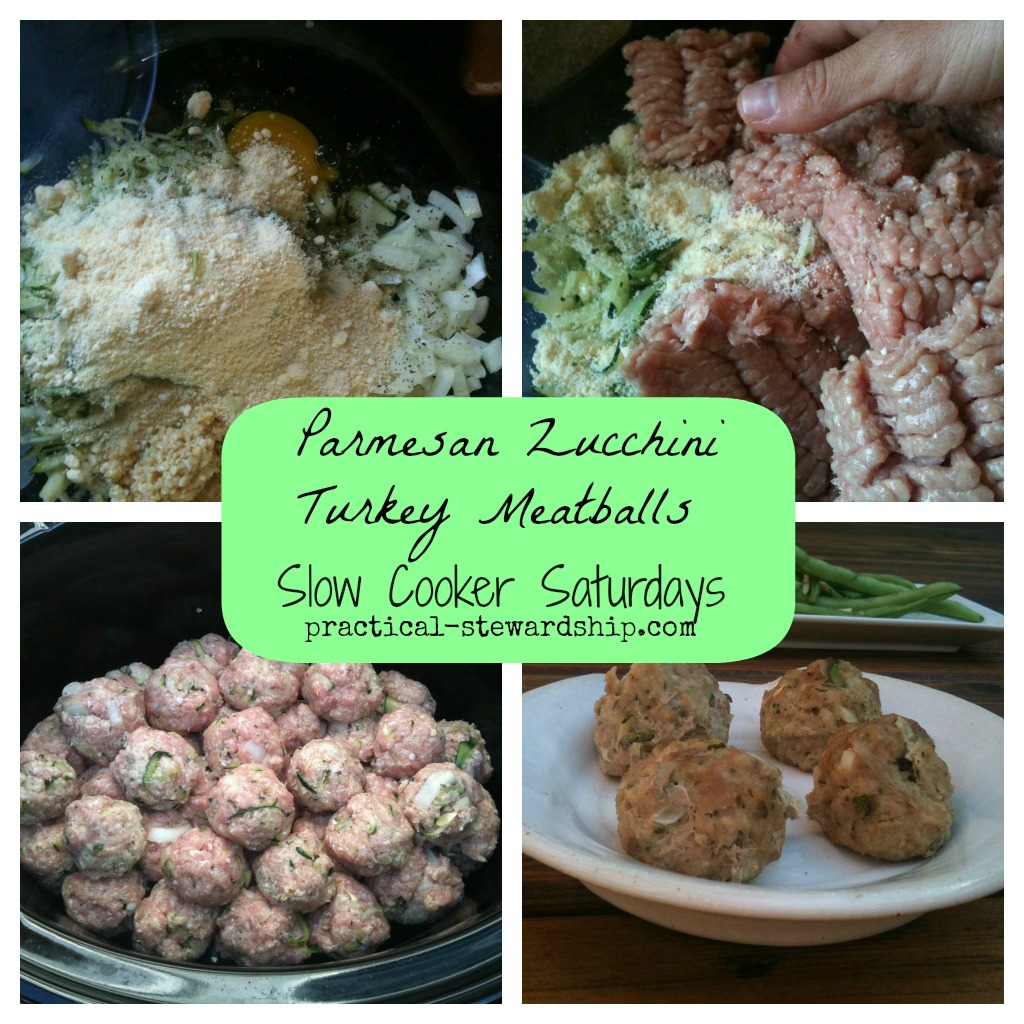 Crock-pot or Not Parmesan Zucchini Turkey Meatballs Collage