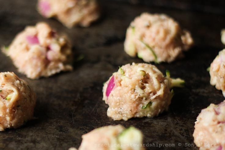 Parmesan Zucchini Turkey Meatballs-2