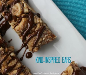 KIND-Inspired Bars with a Drizzled with Chocolate