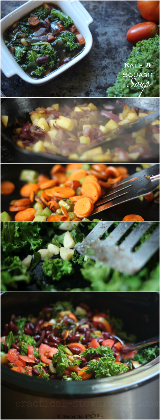 Kale & Squash Soup Collage