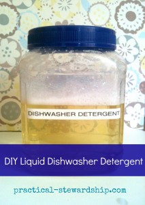 Liquid Dishwasher Detergent @ practical-stewardship.com