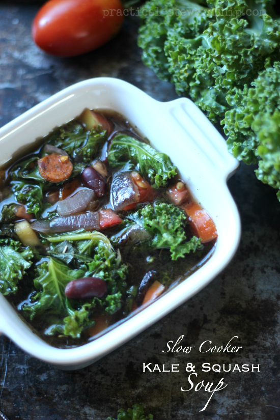 Slow Cooker Kale & Squash Soup